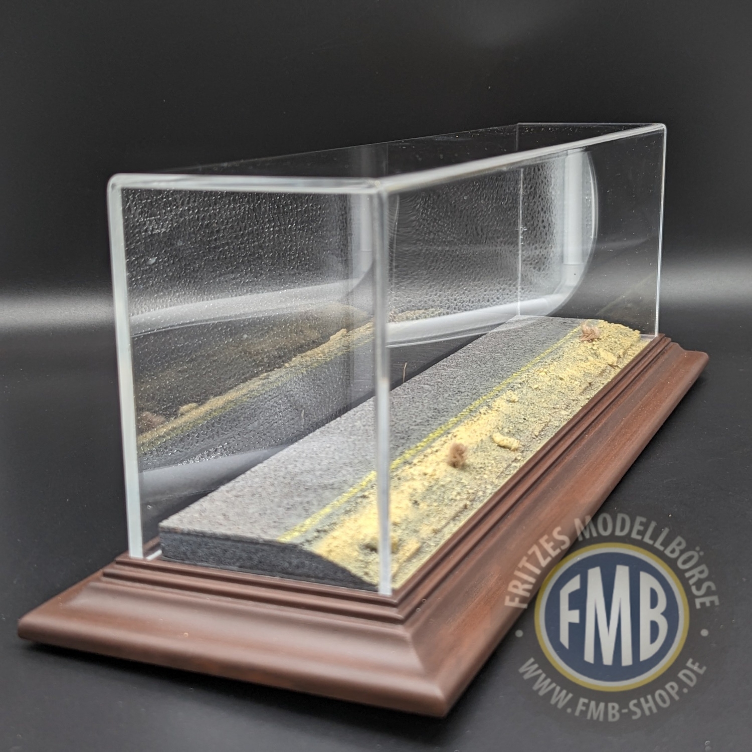 60713 - Atlantic - Vitrine Diorama Desert Road - 410 x 85 x120 mm