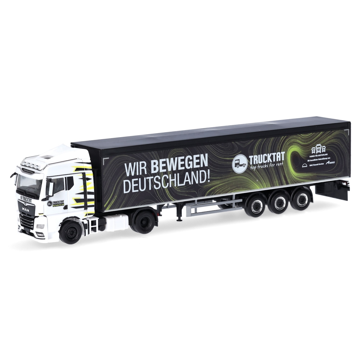 317177 - Herpa - MAN TGX GM with walking floor trailer "Trucktat / Wir bewegen Deutschland"