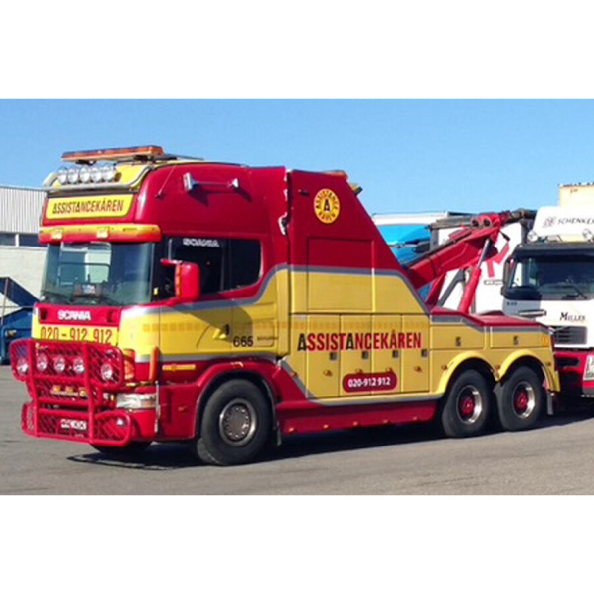 01-4578 - WSI - Scania 164 Topline 6x4 Falkom wrecker  - Assistancekaren - SW