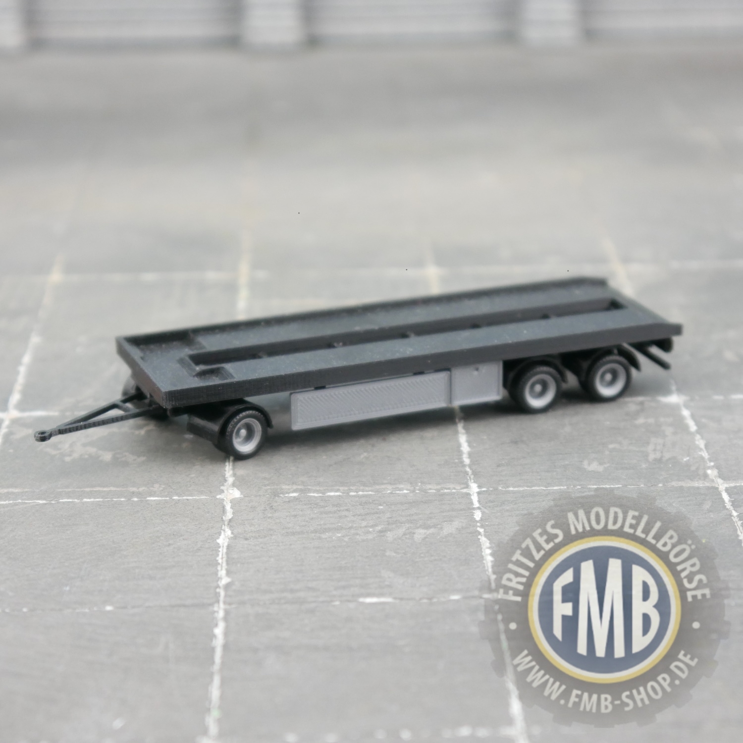 100500 - 3D-Druckfactory - Rolloff container trailer, 3axle, black