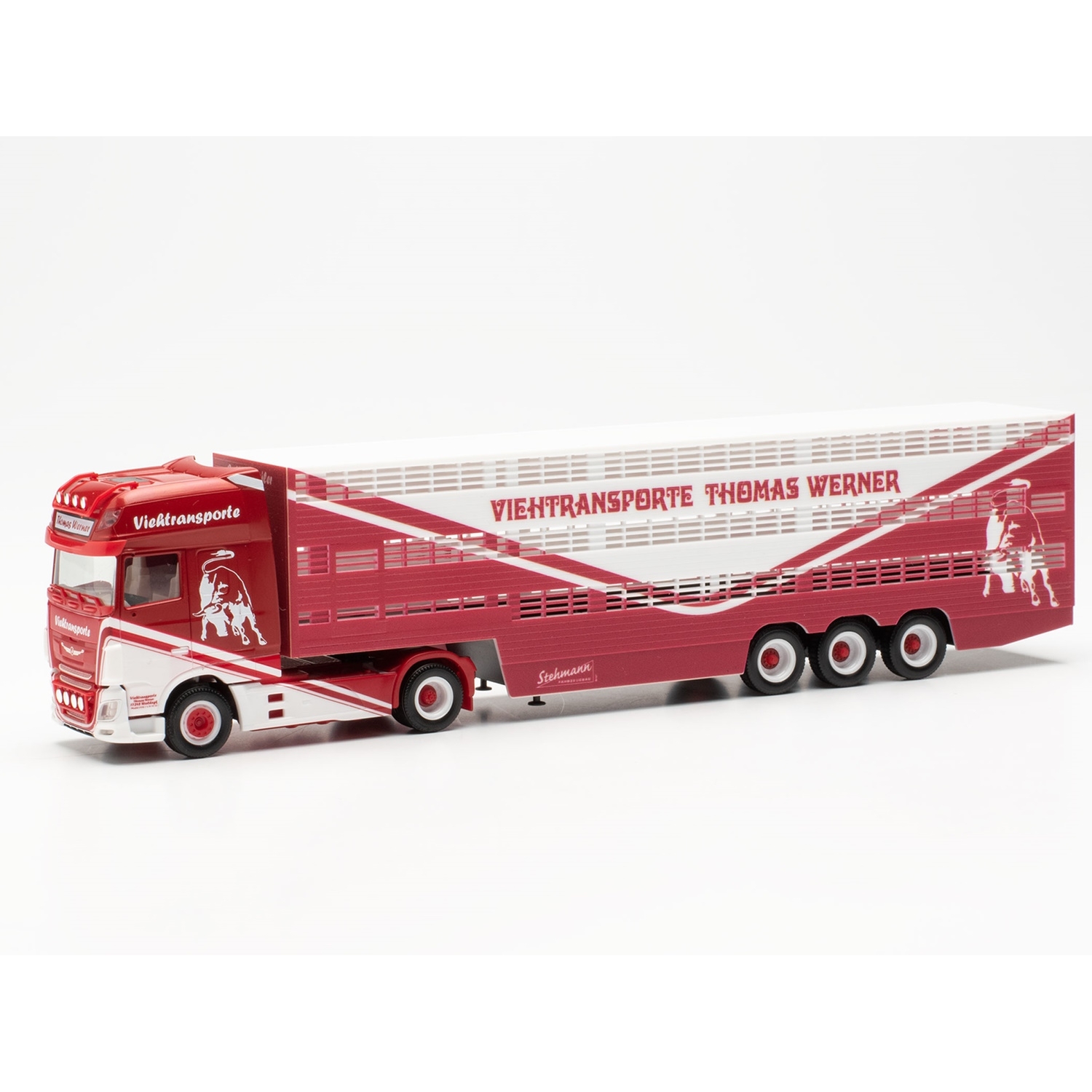 315449 - Herpa - DAF XF SSC Tiertransport-Sattelzug " Viehtransporte Thomas Werner"