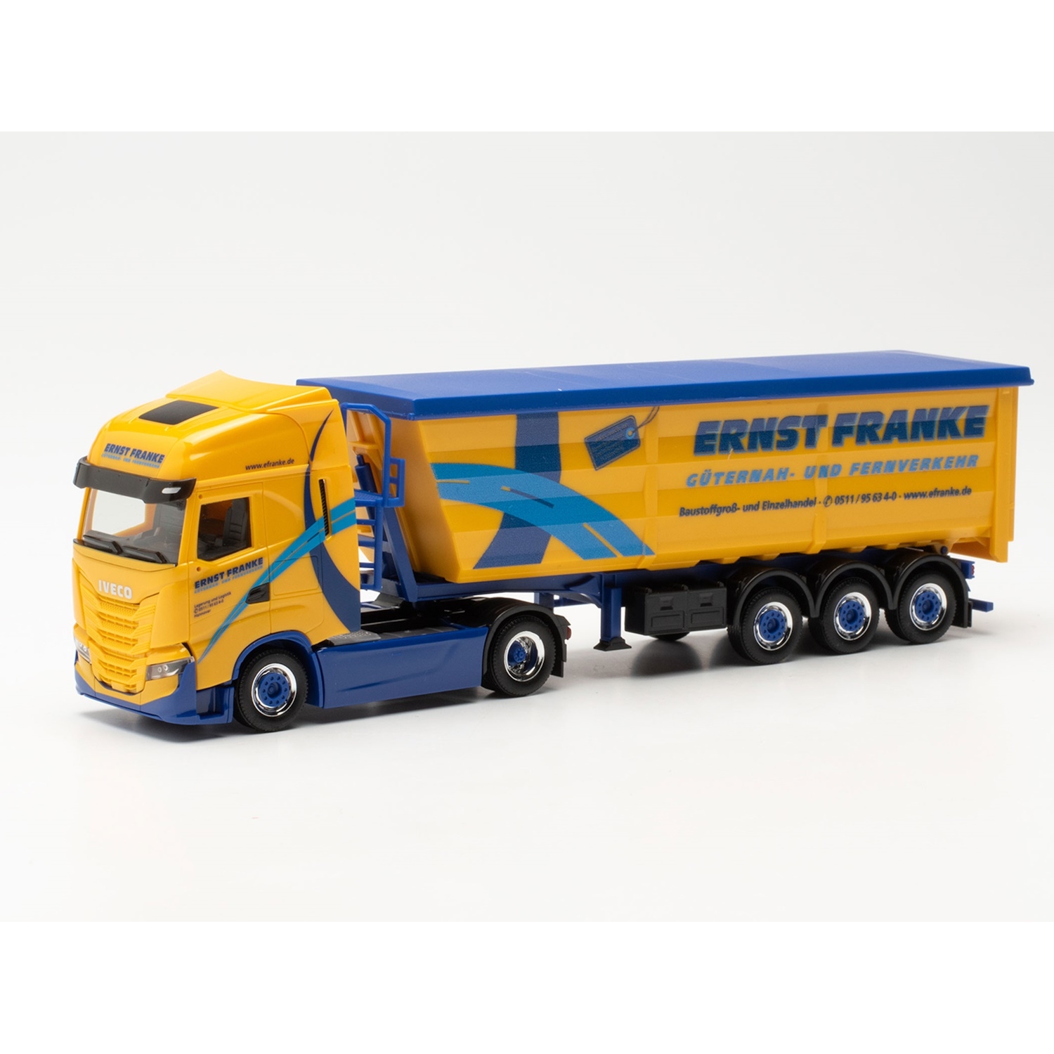 316682 - Herpa - Iveco S-Way AS  with Kempf steel tipp semitrailer "Ernst Franke"