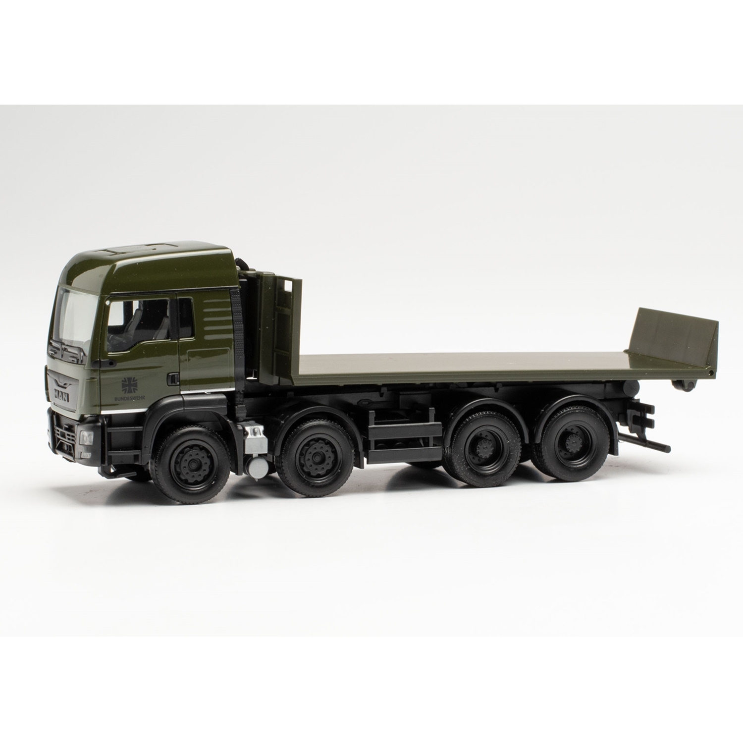 746816 - Herpa - MAN TGS LX 8x4 Wechsellader-LKW mit Flat "Bundeswehr"