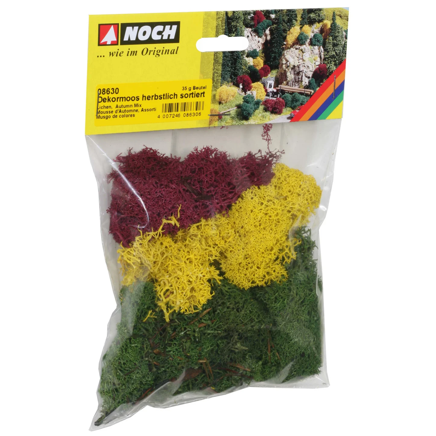 08630 - NOCH - Lichen, autumn mix assorted - 35g bag