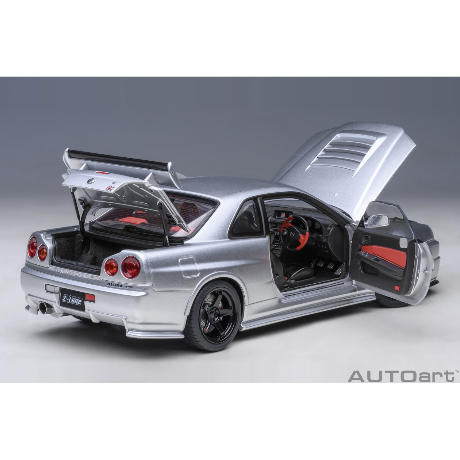 73461 - Autoart - Nissan Skyline GT-R (R34) Z-tune, silber metallic