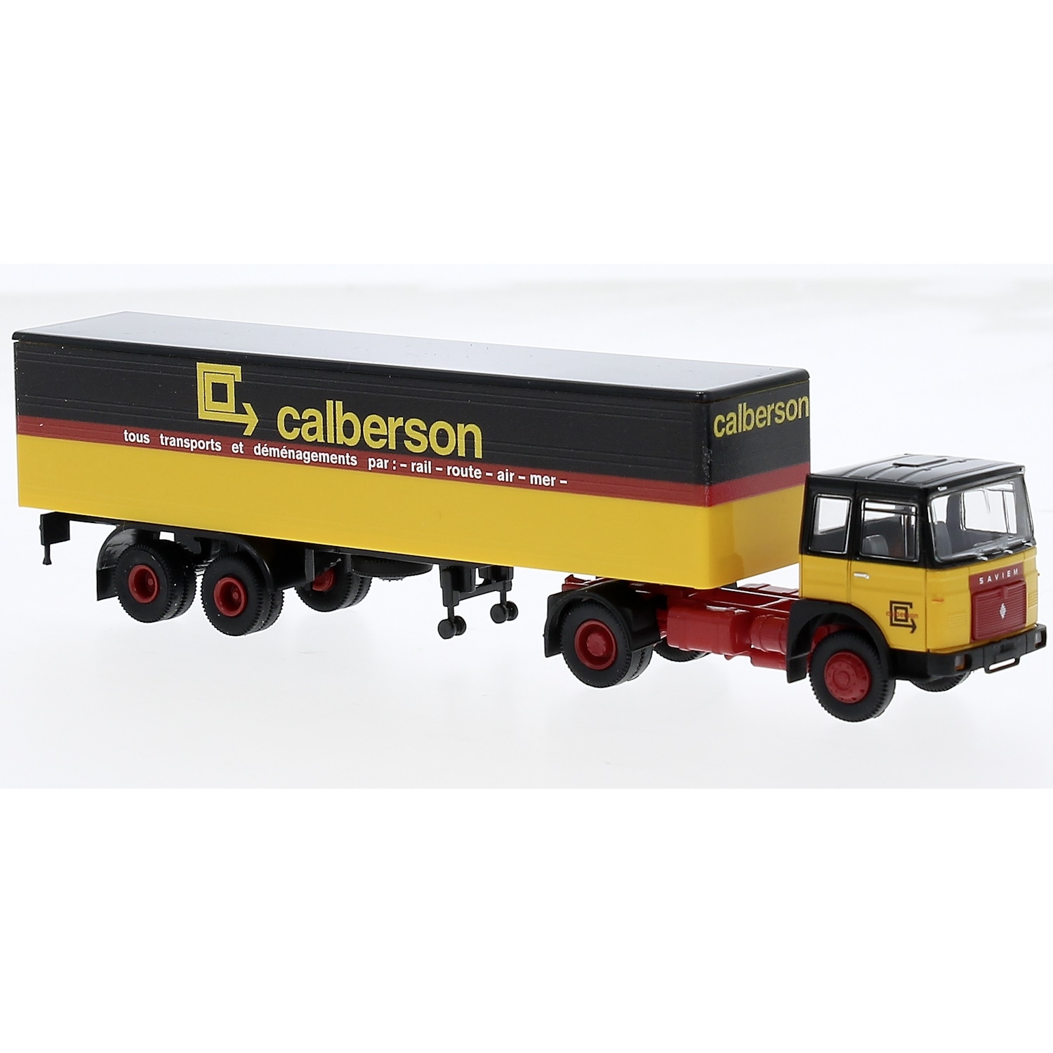 78155 - Brekina - Saviem SM300 Koffersattelzug `1968 "Calberson" FR