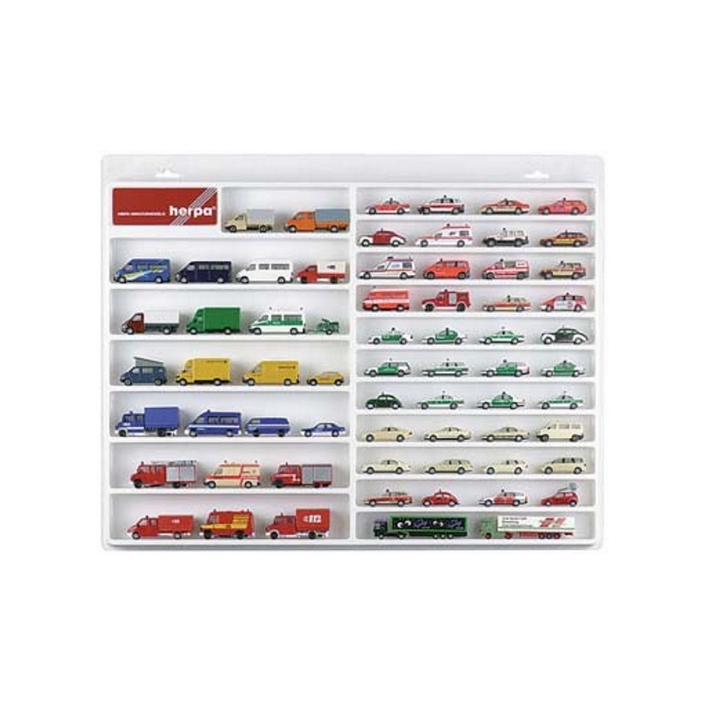 029209 - Herpa - Showcase for cars / vans -white- (57cm x 45cm x 3,5cm)