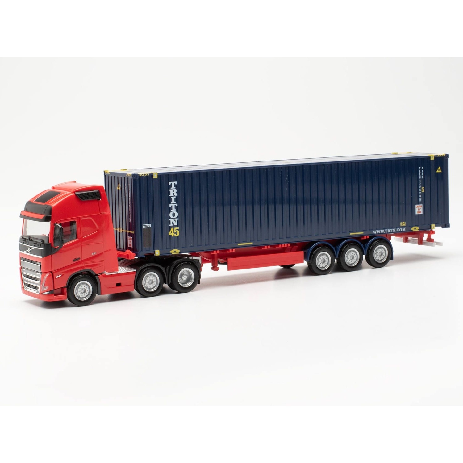 953832 - Herpa - Volvo FH5 Globetrotter XL 6x2 mit 45ft. Container "Triton"