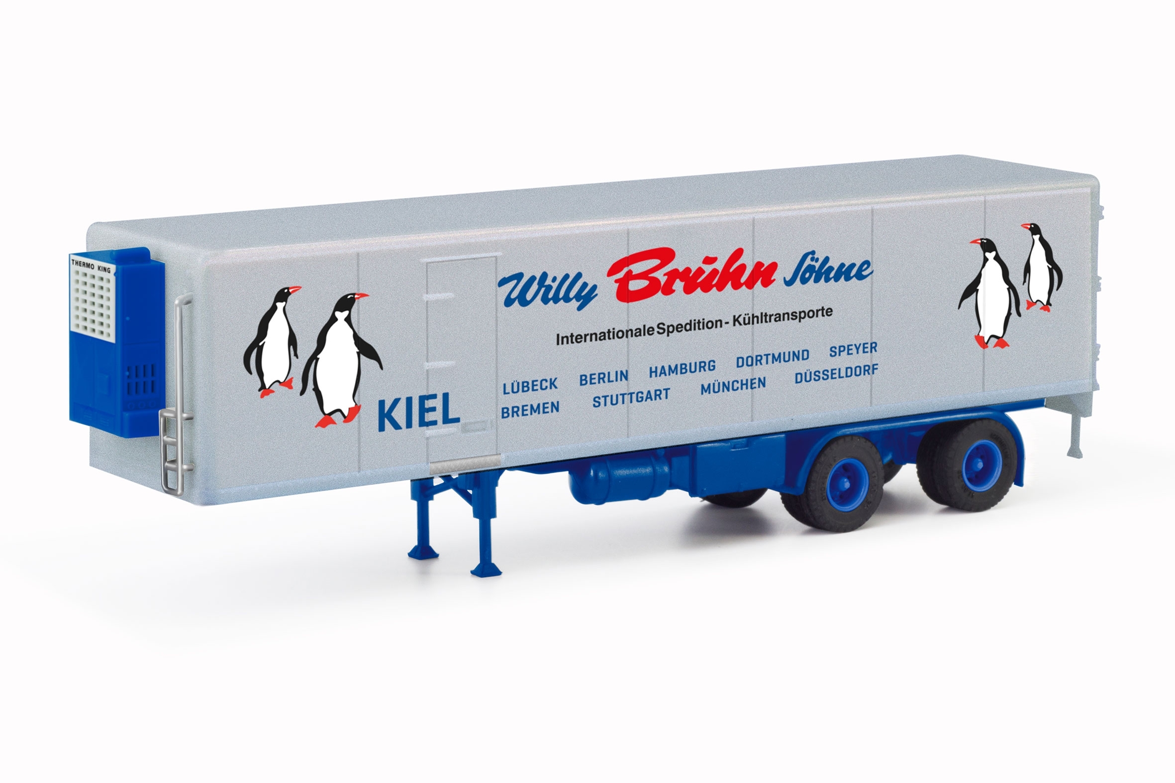 87MBS026475 - Herpa - Sidedoor reefer box trailer "Willy Bruhn Söhne"