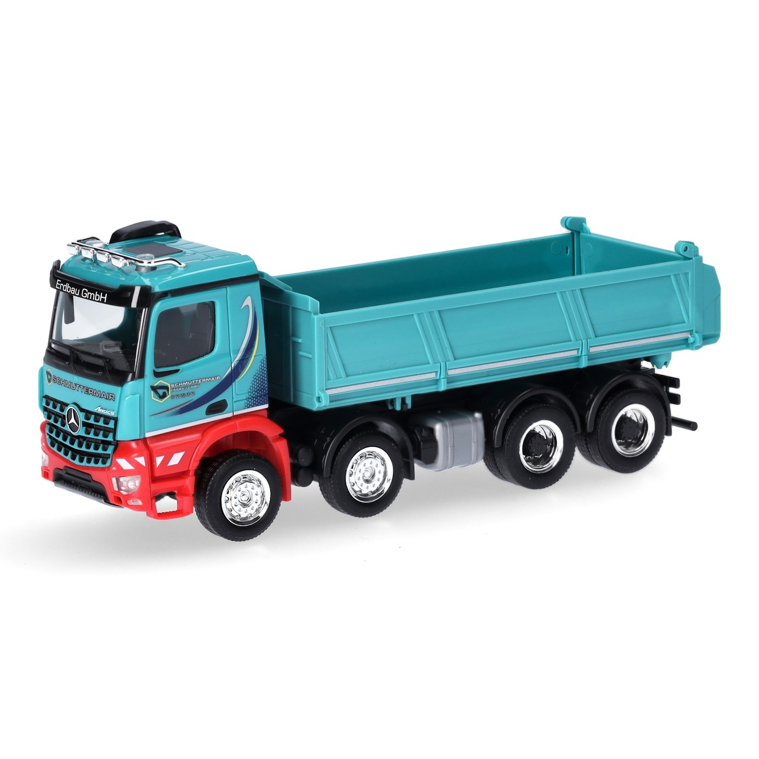 317566 - Herpa - Mercedes-Benz Arocs M 4axle three-way-tipper "Schmuttermair"