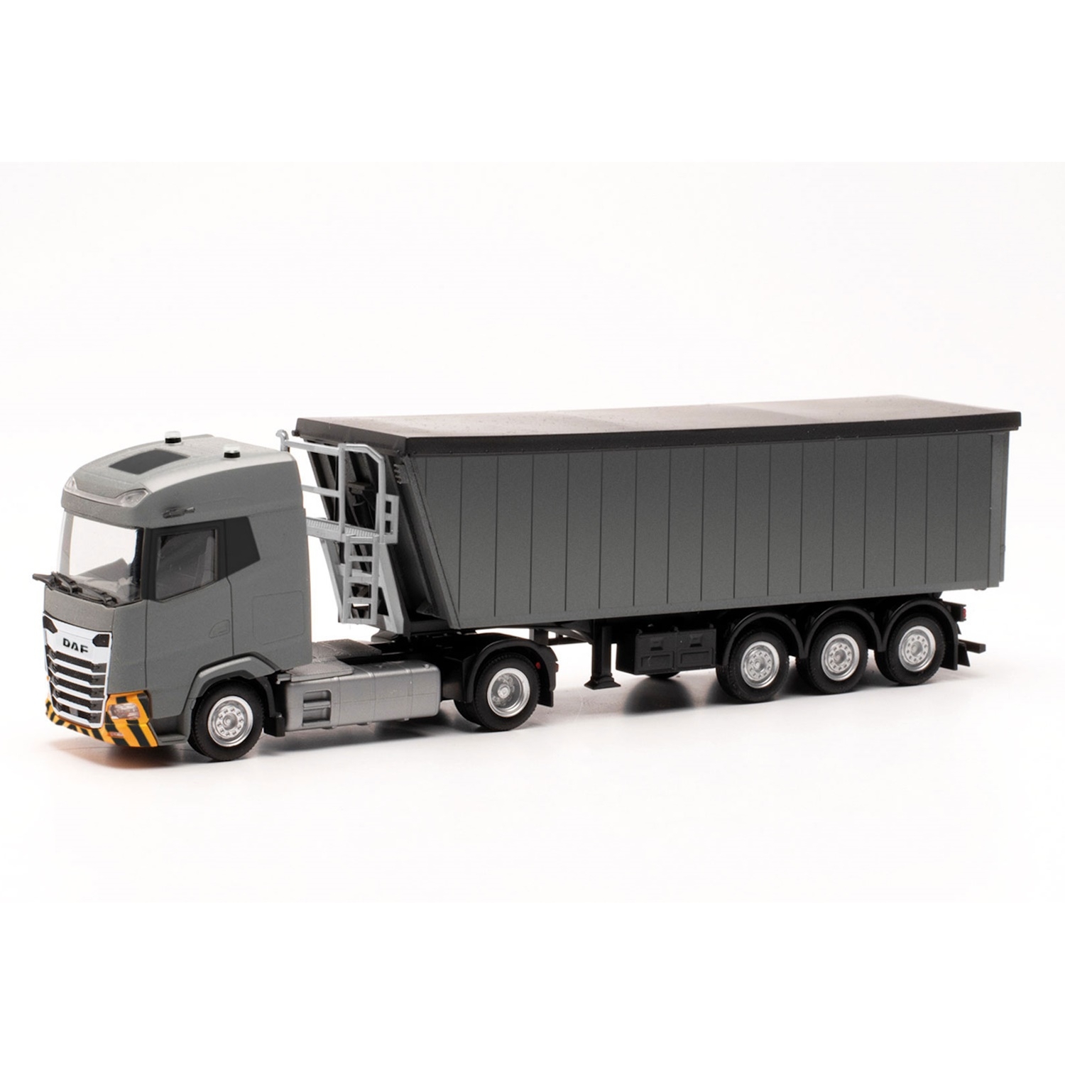 316231 - Herpa - DAF XG with Kempf volume tipp trailer, grey/yellow