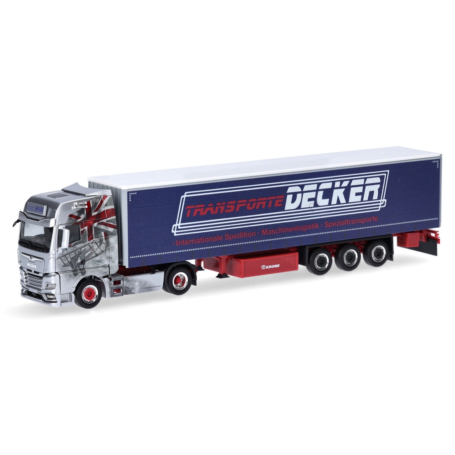 317313 - Herpa - MAN TGX GX with canvas semitrailer "Decker, Düren"