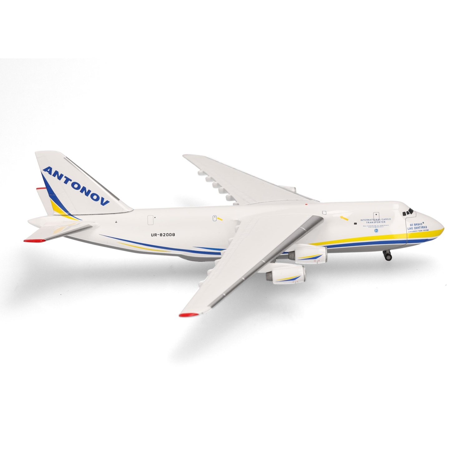 526777-005 - Herpa Wings - Antonov Airlines Antonov AN-124 “Be brave like Okhtyrka” - UR-82008 -