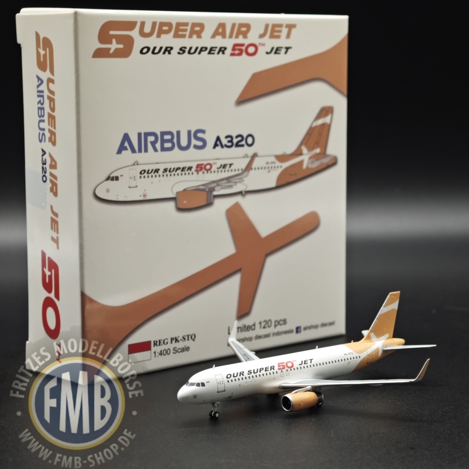 PKSTQ - Panda Models - Super Air Jet Airbus A320 "Our Super 50th Jet" - PK-STQ -