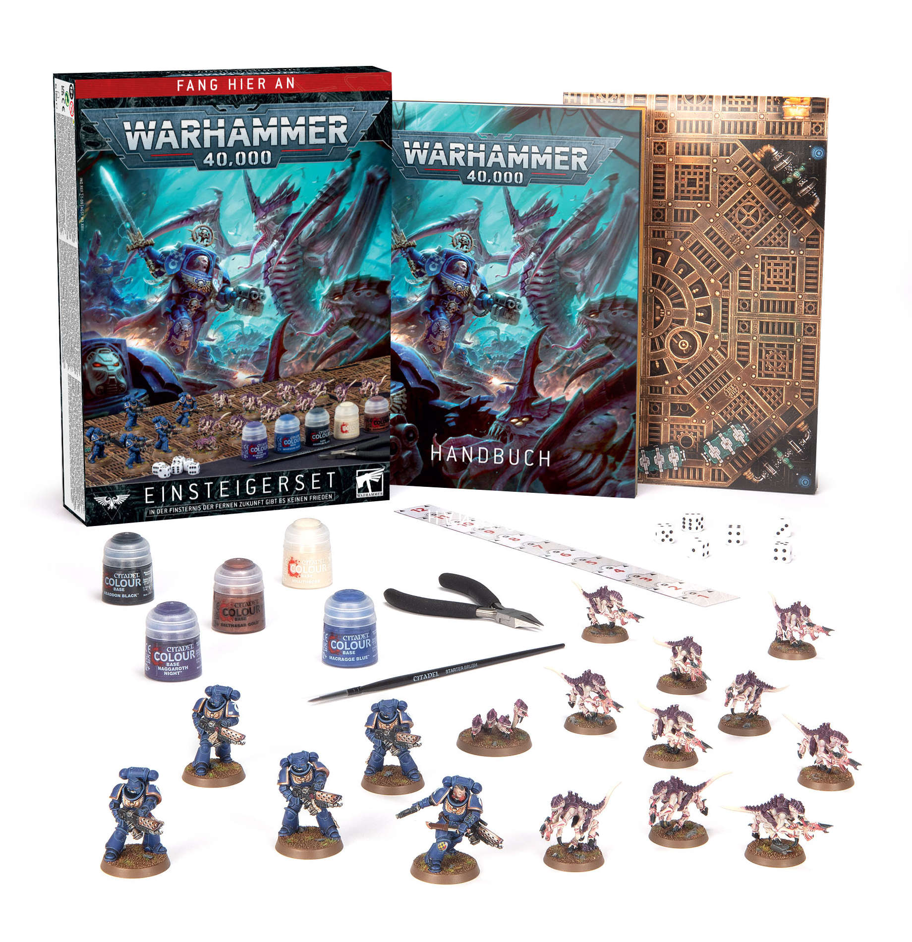 40-04 - Warhammer 40.000 - Hobby Starter Set - Tyranids vs Space Marines ( german ) - Tabletop