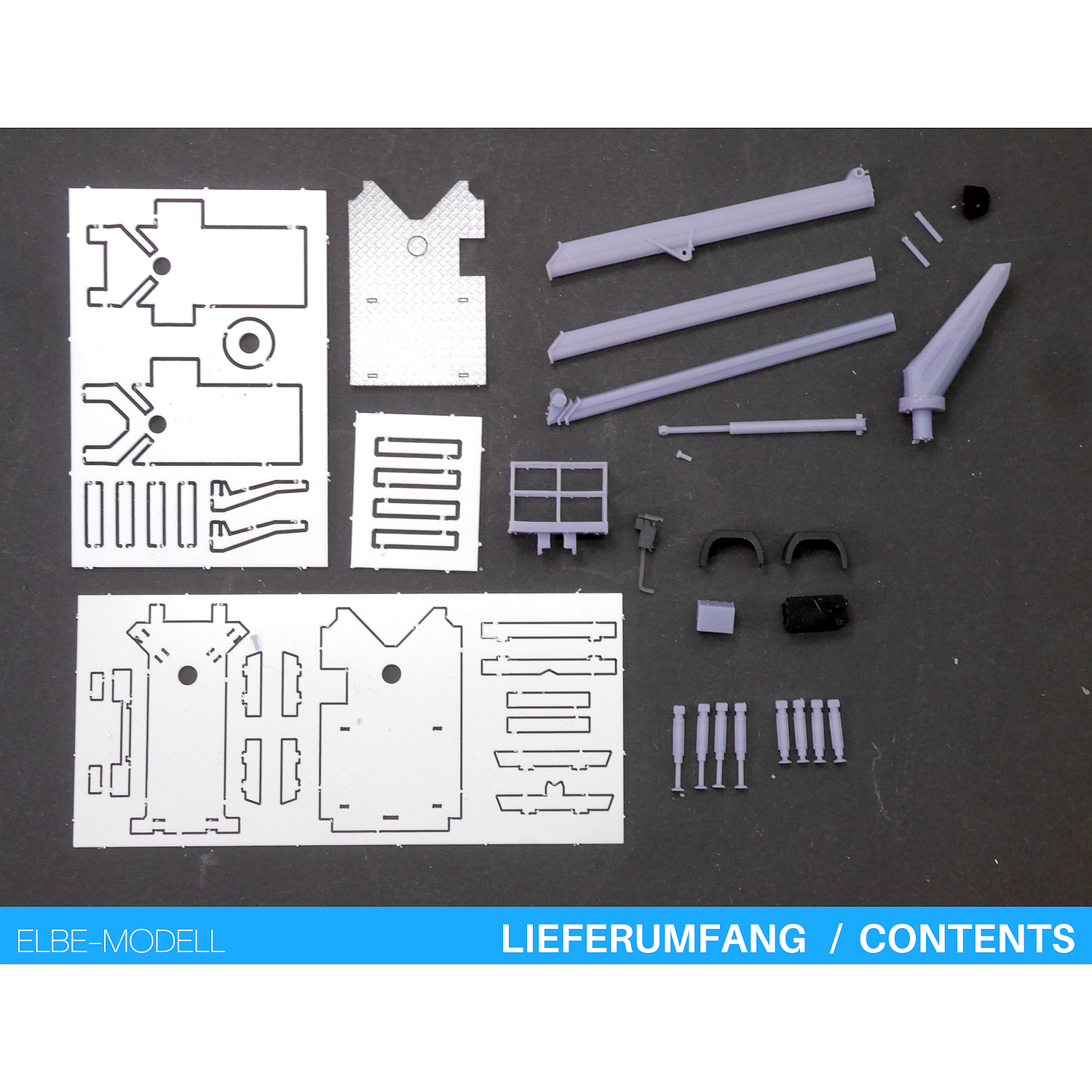 EM182 - Elbe-Modell Bausatz - Teleskop-Arbeitsbühne für 3,5tonner, beweglich