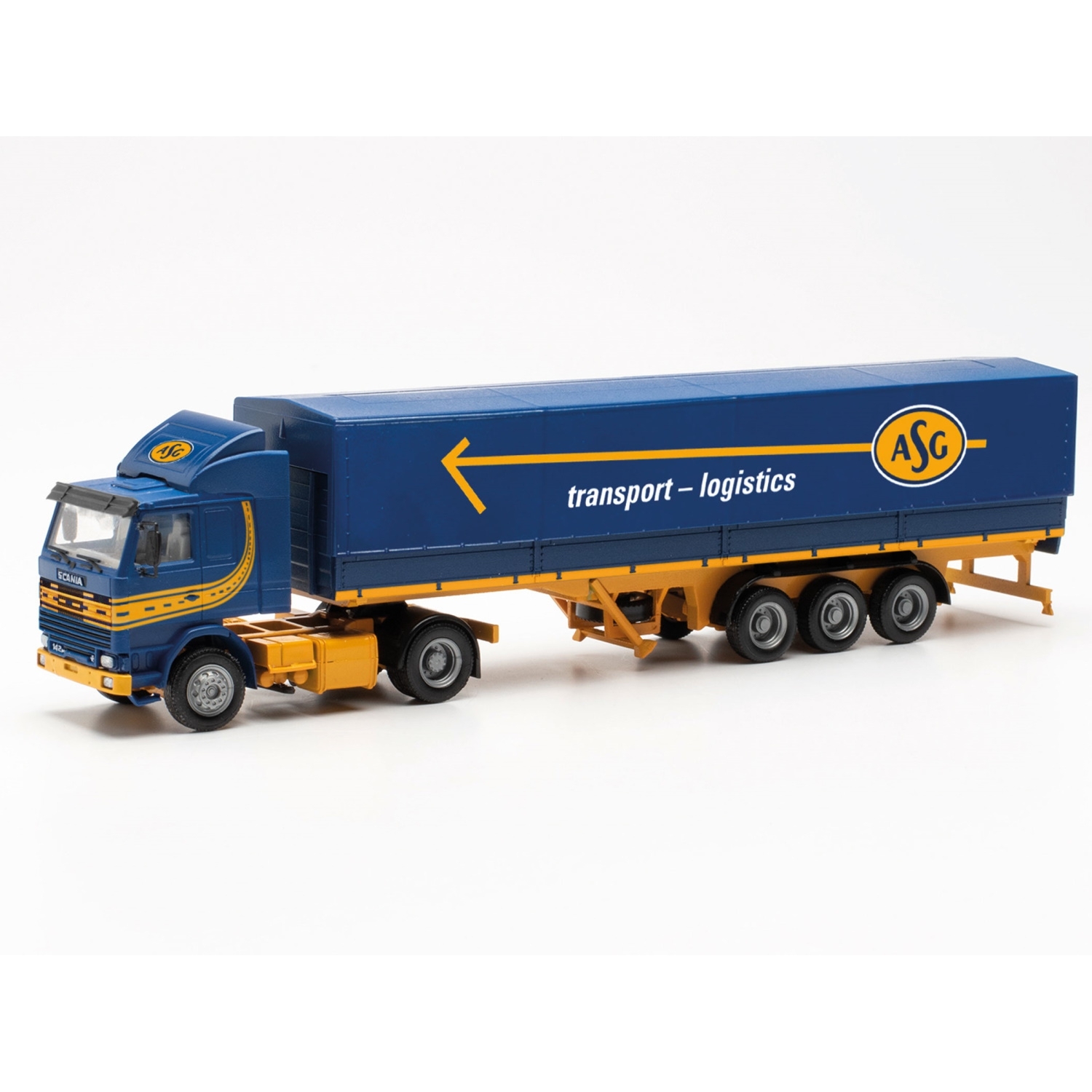 315272 - Herpa - Scania 142M Planen-Sattelzug "ASG" SW