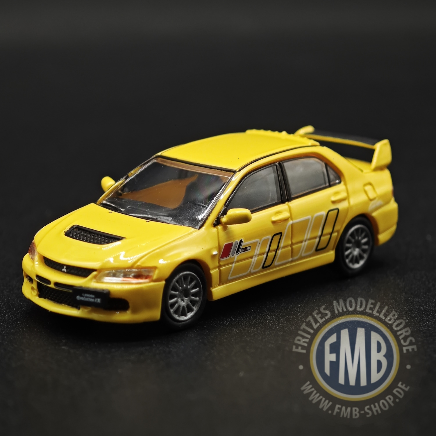 64110 - Micro City 87 - Mitsubishi Lancer Evo9, gelb - Dekor