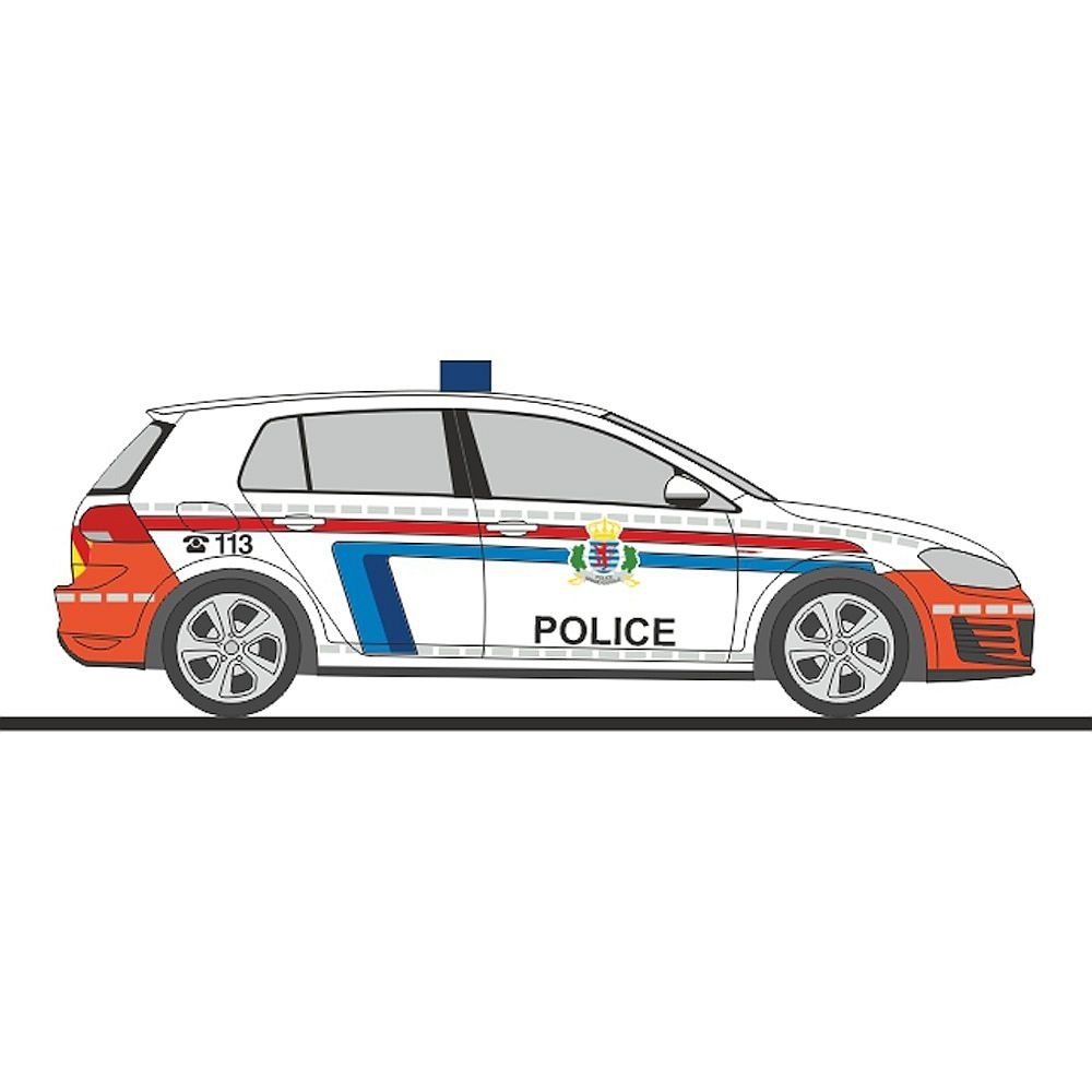 53207 - Rietze - Volkswagen VW Golf VII GTI  highway patrol  "Police" LUX