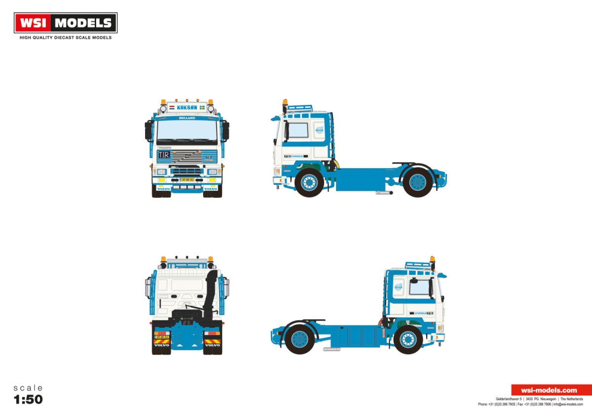 01-4369 - WSI - Volvo F10 4x2 2achs Zugmaschine - Koksøn - NL -