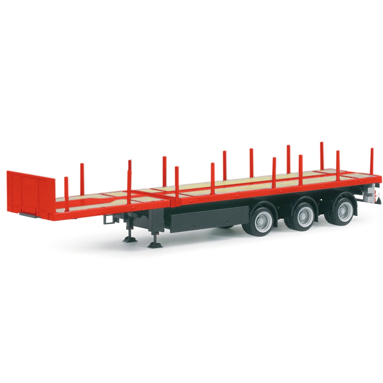 076050-002 - Herpa - Nooteboom Teletrailer 3axle, red