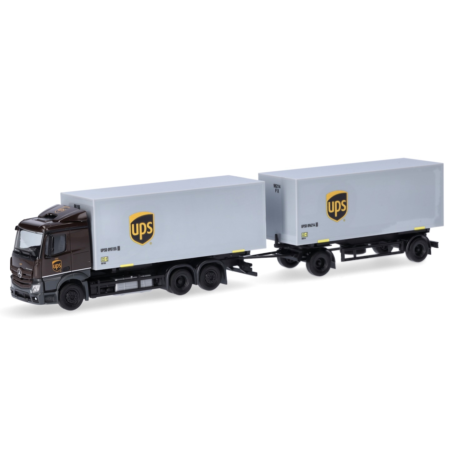 317832 - Herpa - Mercedes-Benz Actros ClassicSpace interchangeable box truck/trailer "UPS"