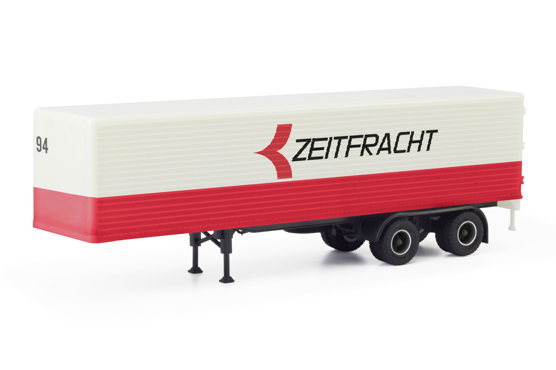 87MBS026451 - Herpa - Ripped box trailer "Zeitfracht"