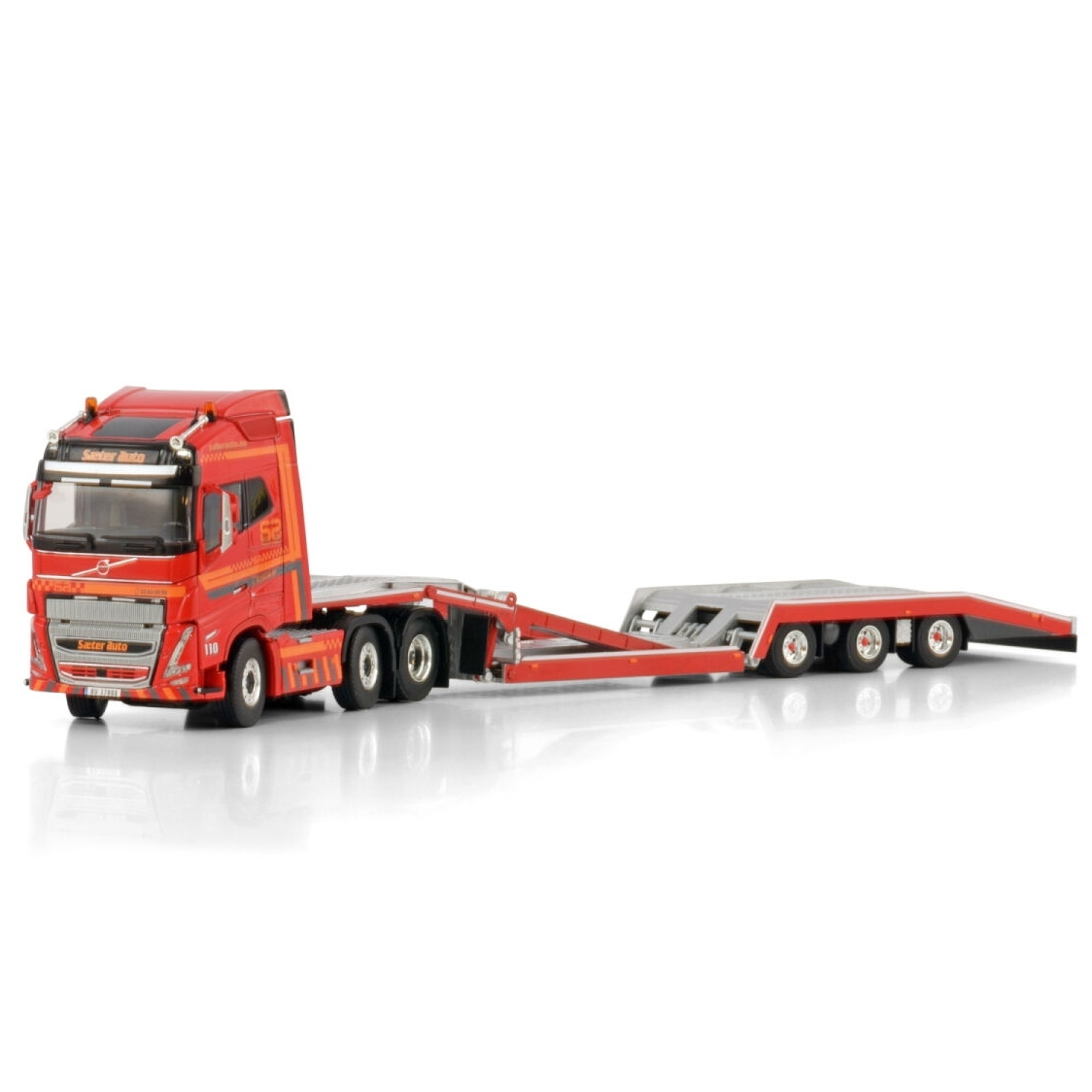 01-4435 - WSI - Volvo FH5 GL 6x2 mit 3achs Truck Transporter - Sæter Auto - N -