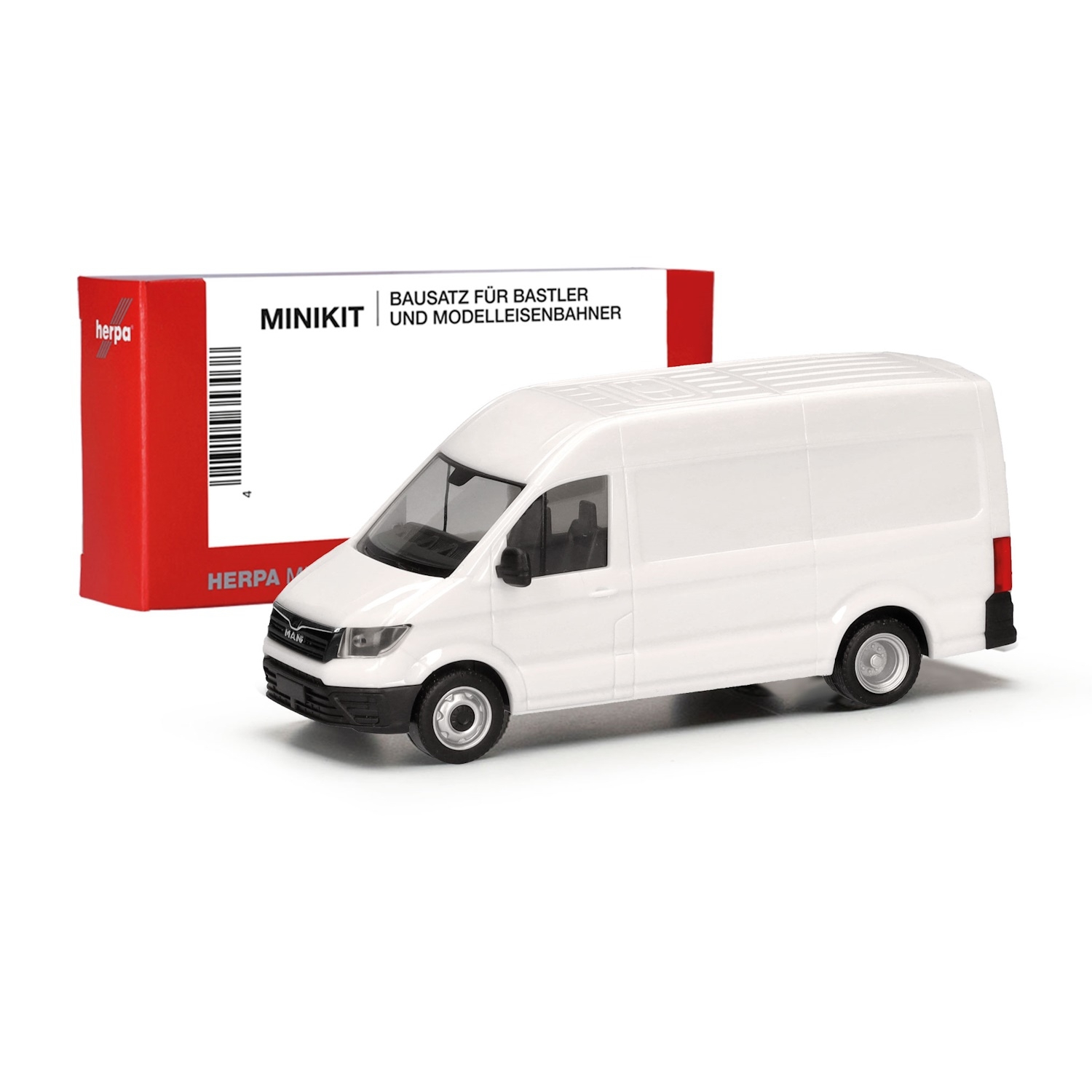 014021 - Herpa MiniKit - MAN TGE van high roof with twin drive, white