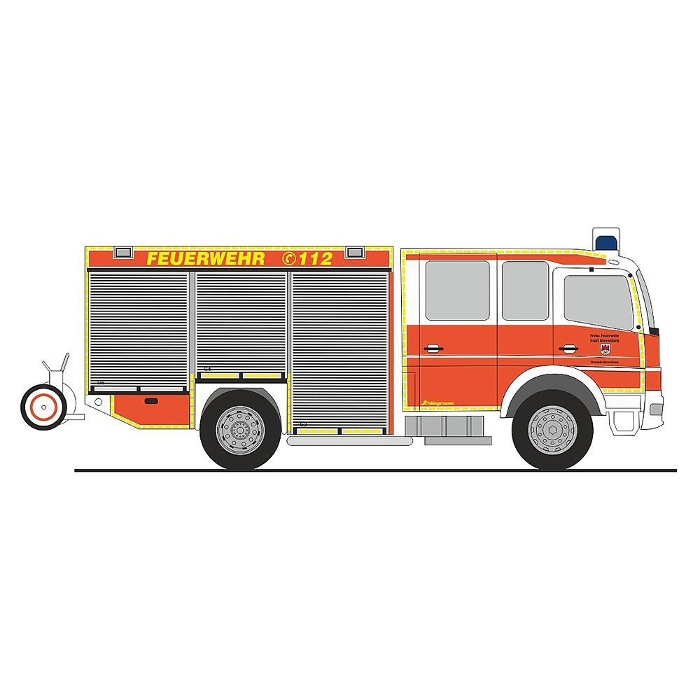 68274 - Rietze - Mercedes-Benz Atego `10 Schlingmann HLF 20/16  "Feuerwehr Ahrensburg"