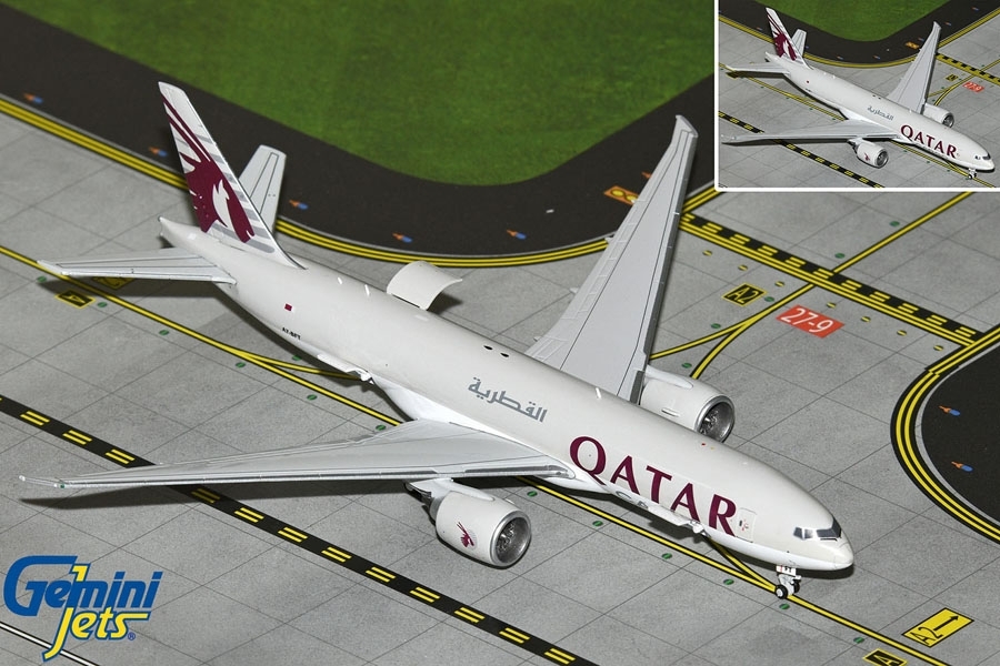 GJQAC2145 - Gemini Jets - Qatar Airways Boeing 777-200LRF - A7-BFT - interactive series -