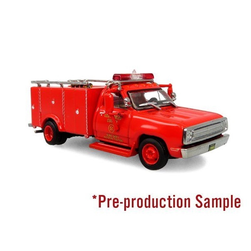 87-1230 - Iconic Replica - Dodge D-300 `1974 Rescue Unit "Los Angeles County F.D. / Squad 51"