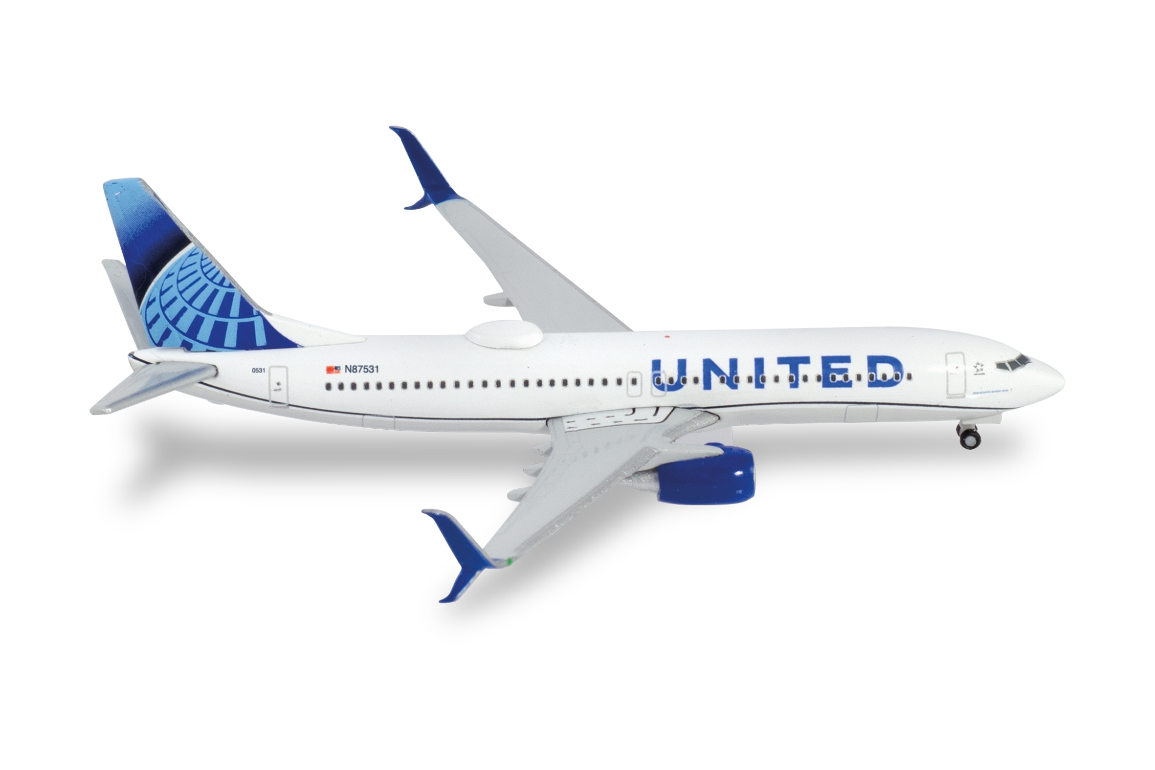 533744-001 - Herpa Wings - United Airlines Boeing 737-800 - N87531 -