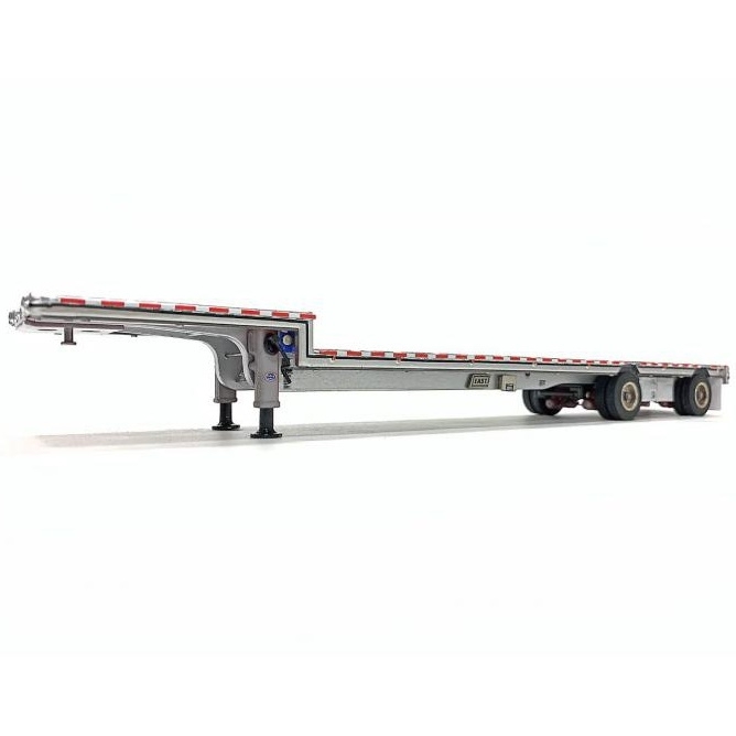 WBR027-1701 - Weis Brothers - 2axle flatbed trailer - with accessories - silver -