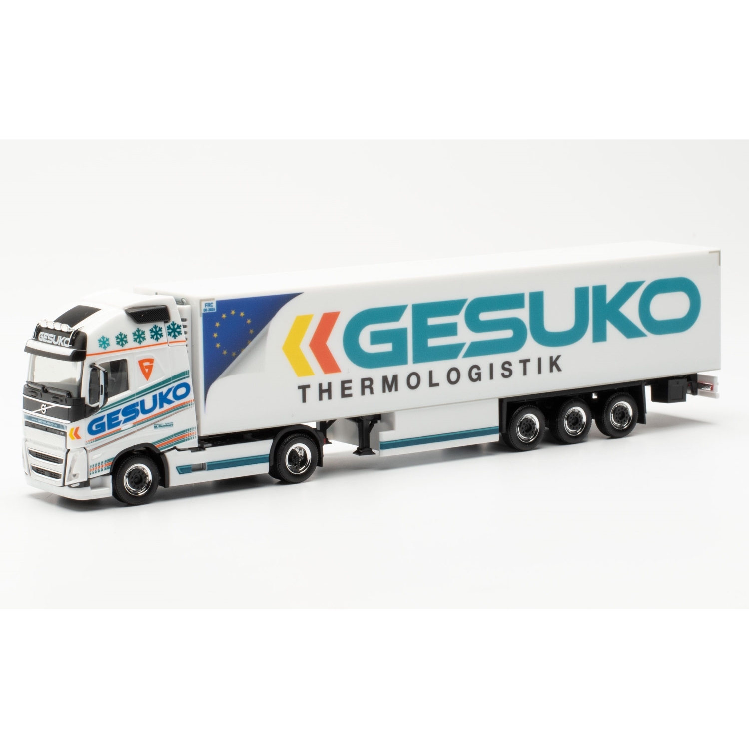 314497 - Herpa - Volvo FH05 Globetrotter XL  Kühlkoffer-Sattelzug "GESUKO"