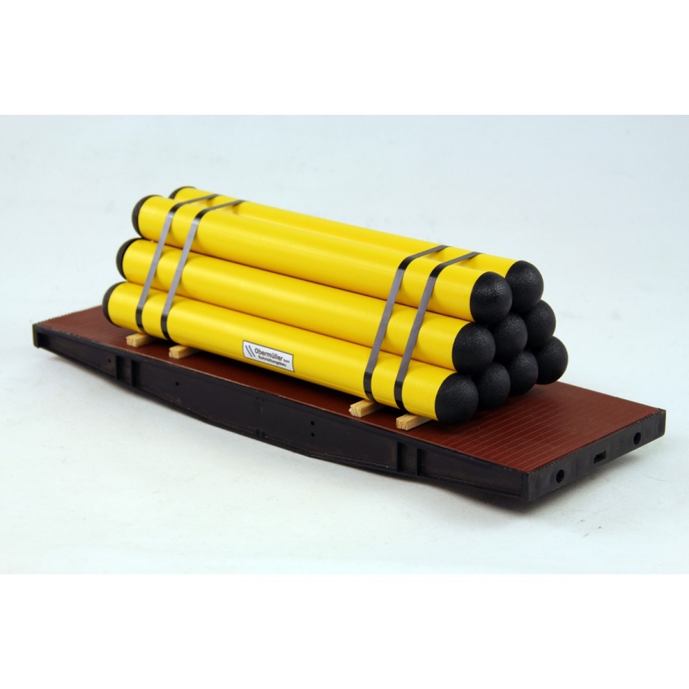 01067 - Bauer - large gas tubes in stack with protective caps - lenght 160mm