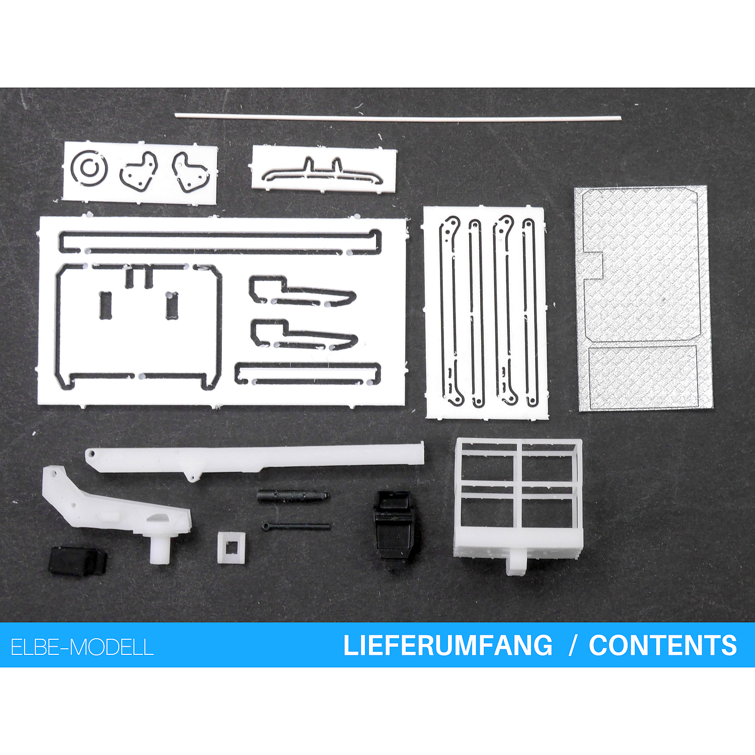 EM173 - Elbe-Modell Bausatz - Teleskop-Arbeitsbühne für 3,5t Kastenwagen, beweglich