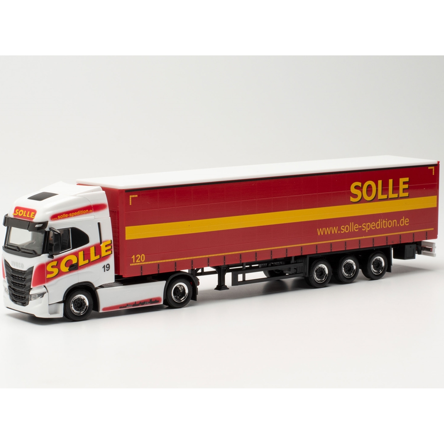 315326 - Herpa - Iveco S-Way curtain side trailer - Solle