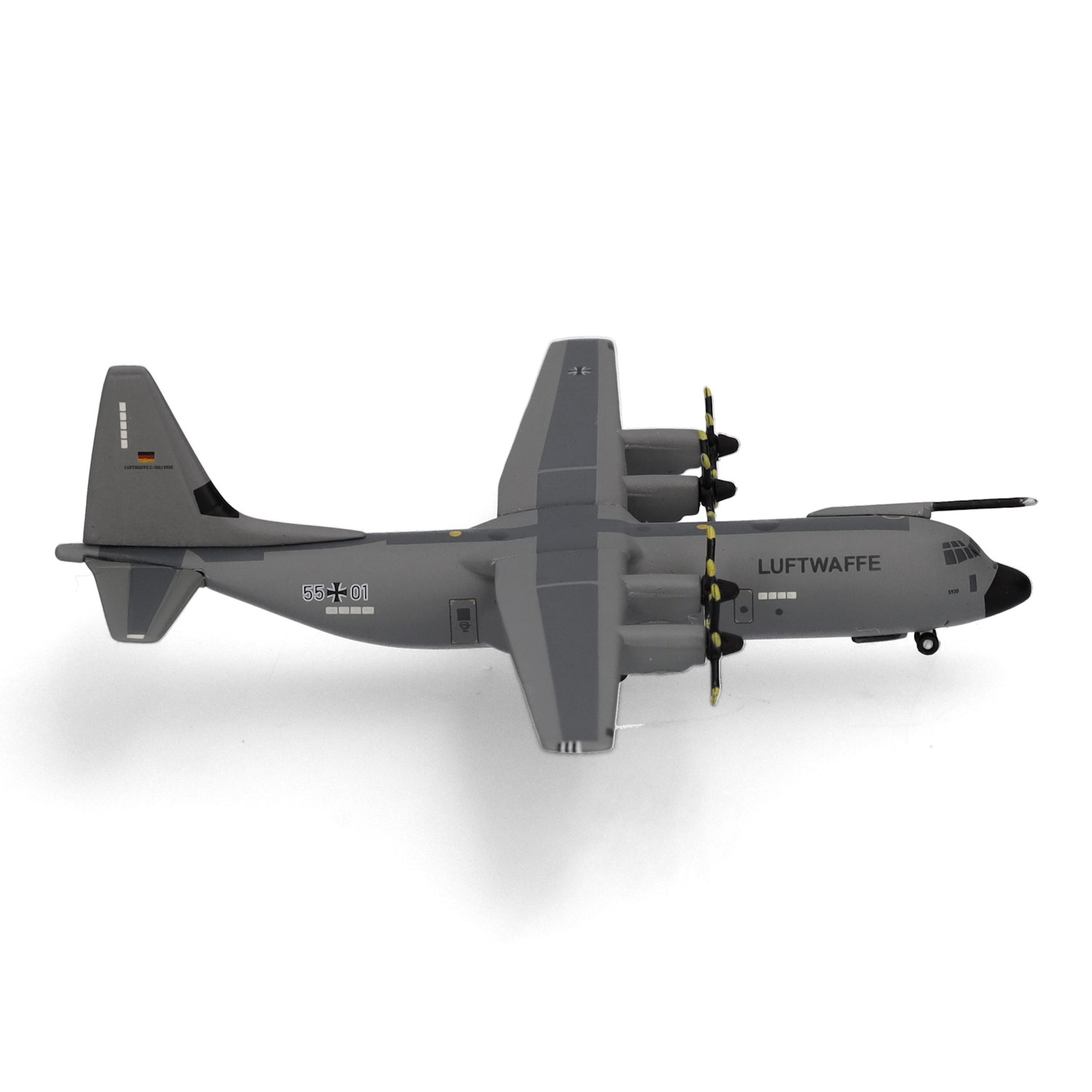 537438 - Herpa Wings - Luftwaffe C-130J-30 Super Hercules Binational Air Transport Squadron- 55+01 -