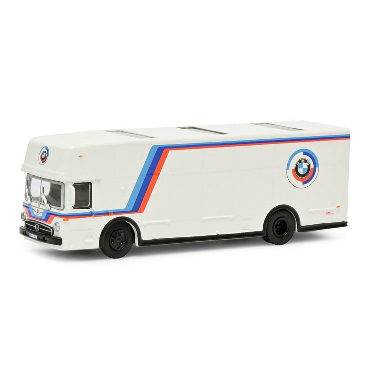 452668100 - Schuco - Mercedes-Benz O 317 Renntransporter "BMW"