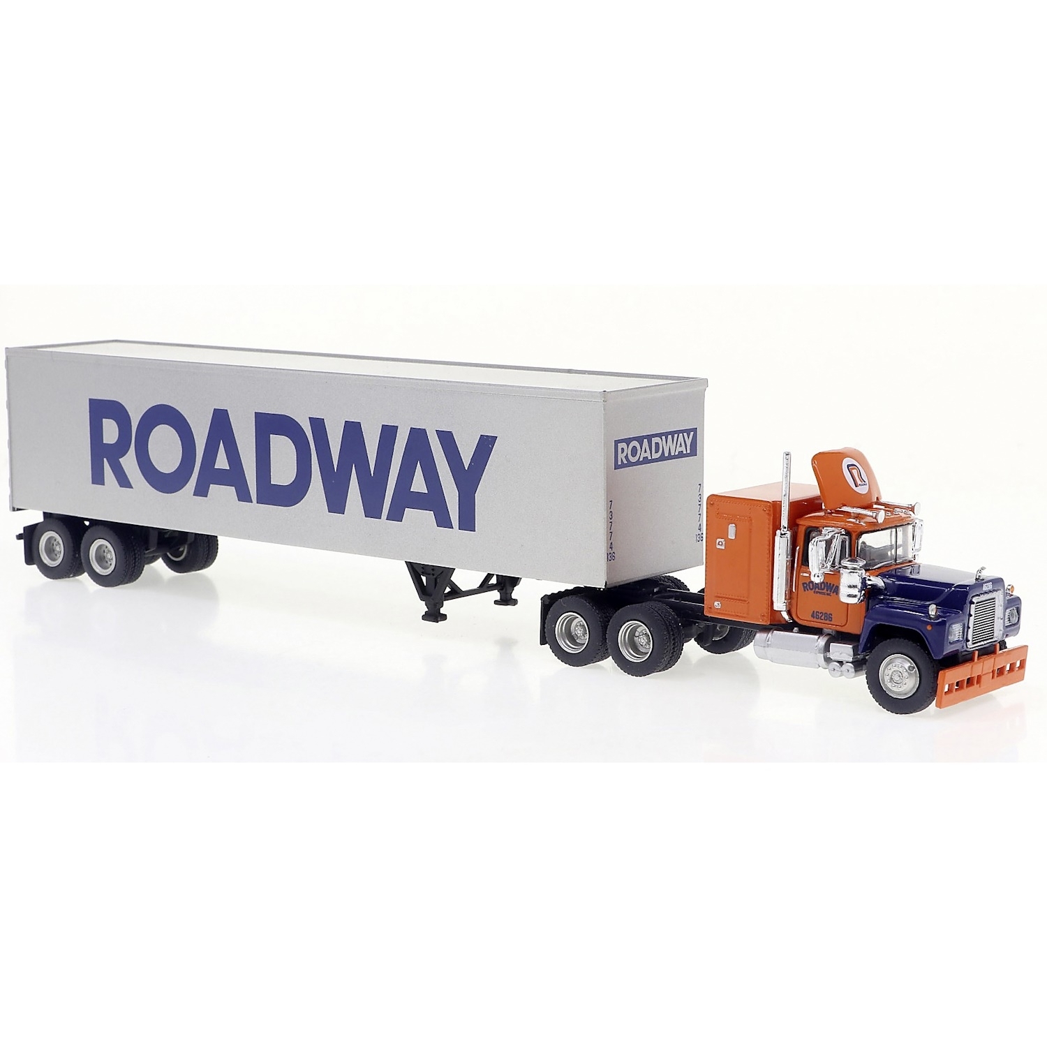 85813 - Brekina - Mack RS 700 with box semitrailer `1966 "Roadway" USA