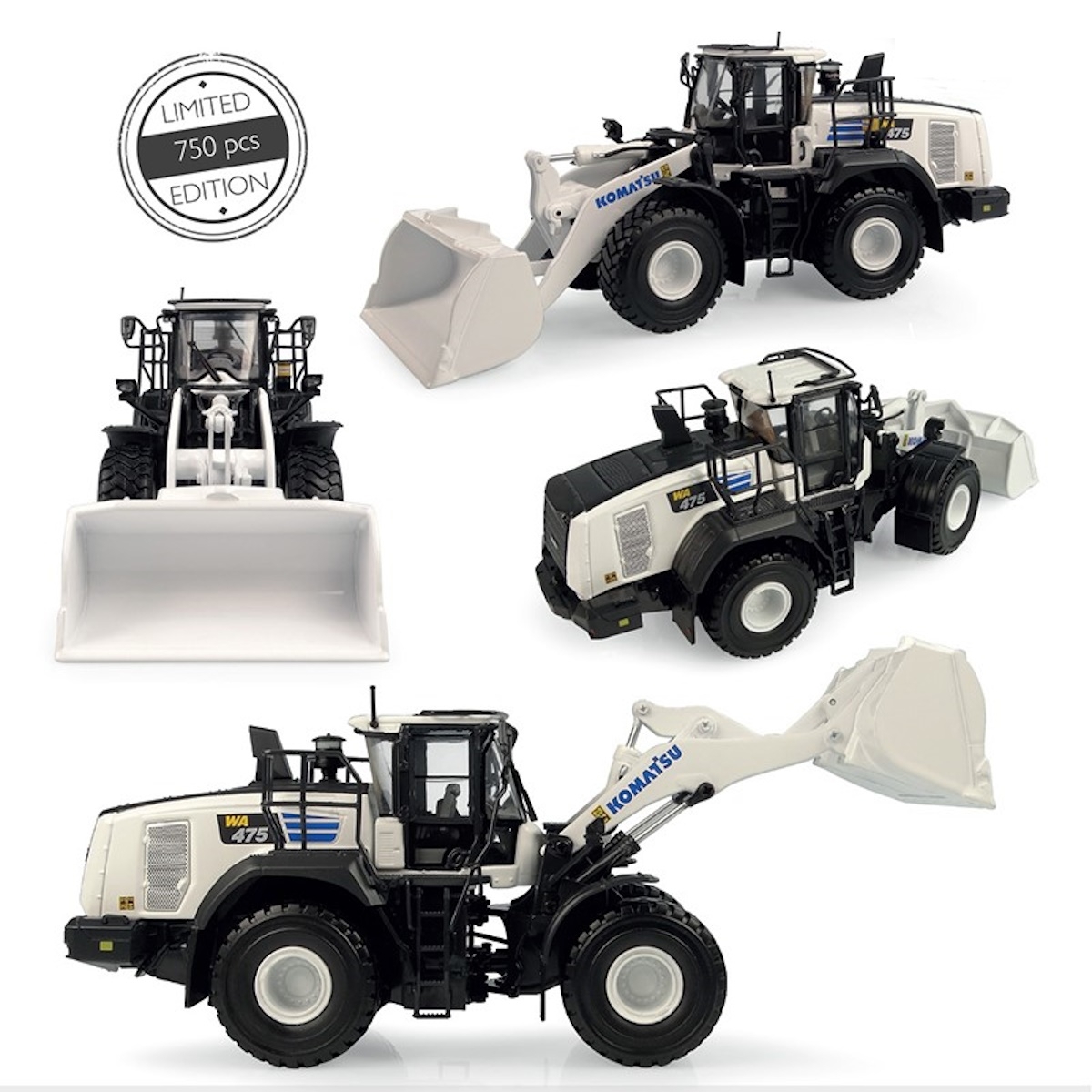 8182 - UH - Komatsu WA 475-10 wheel loader, white