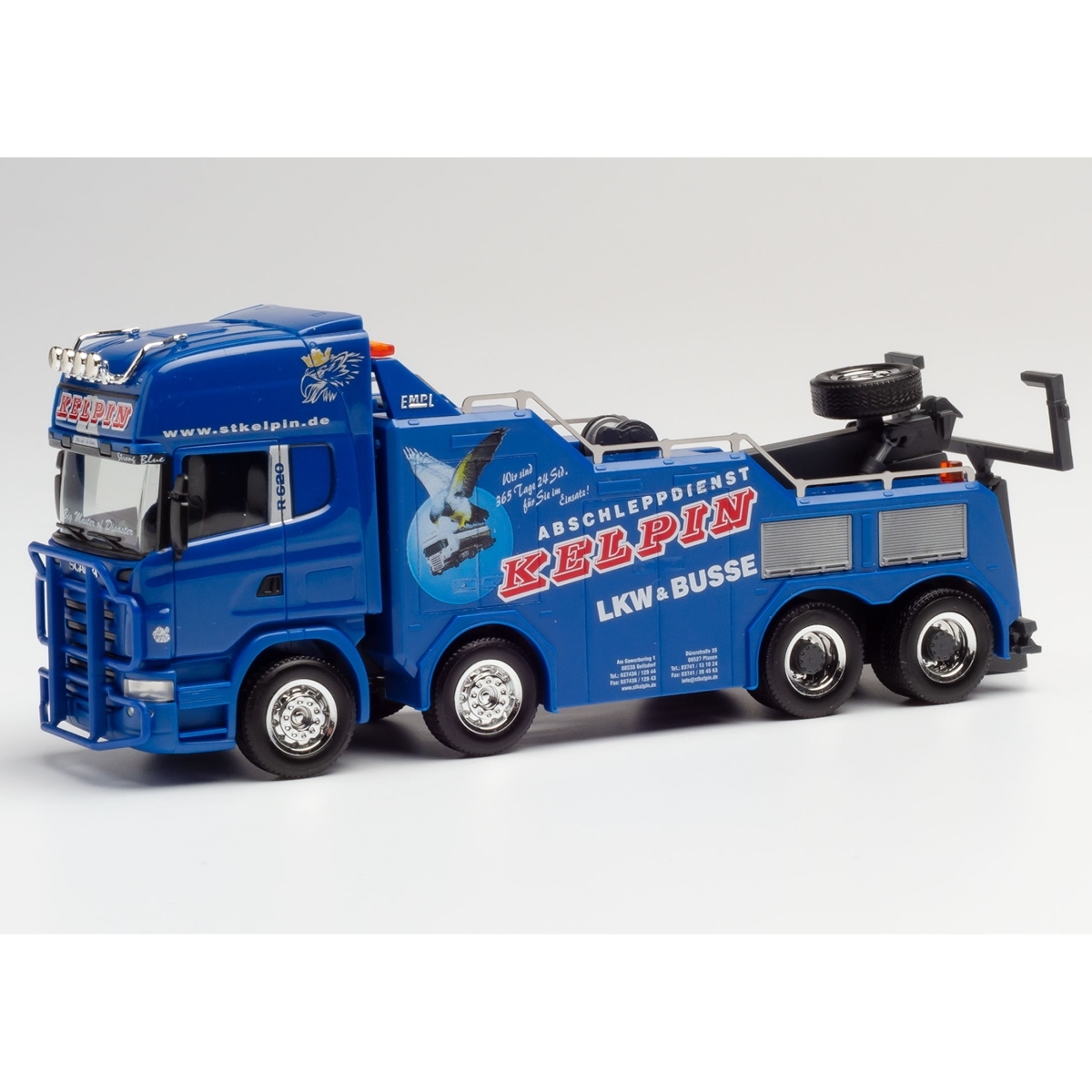 311847 - Herpa - Scania R `04 Topline 8x4 Empl Bison Bergefahrzeug "Kelpin"