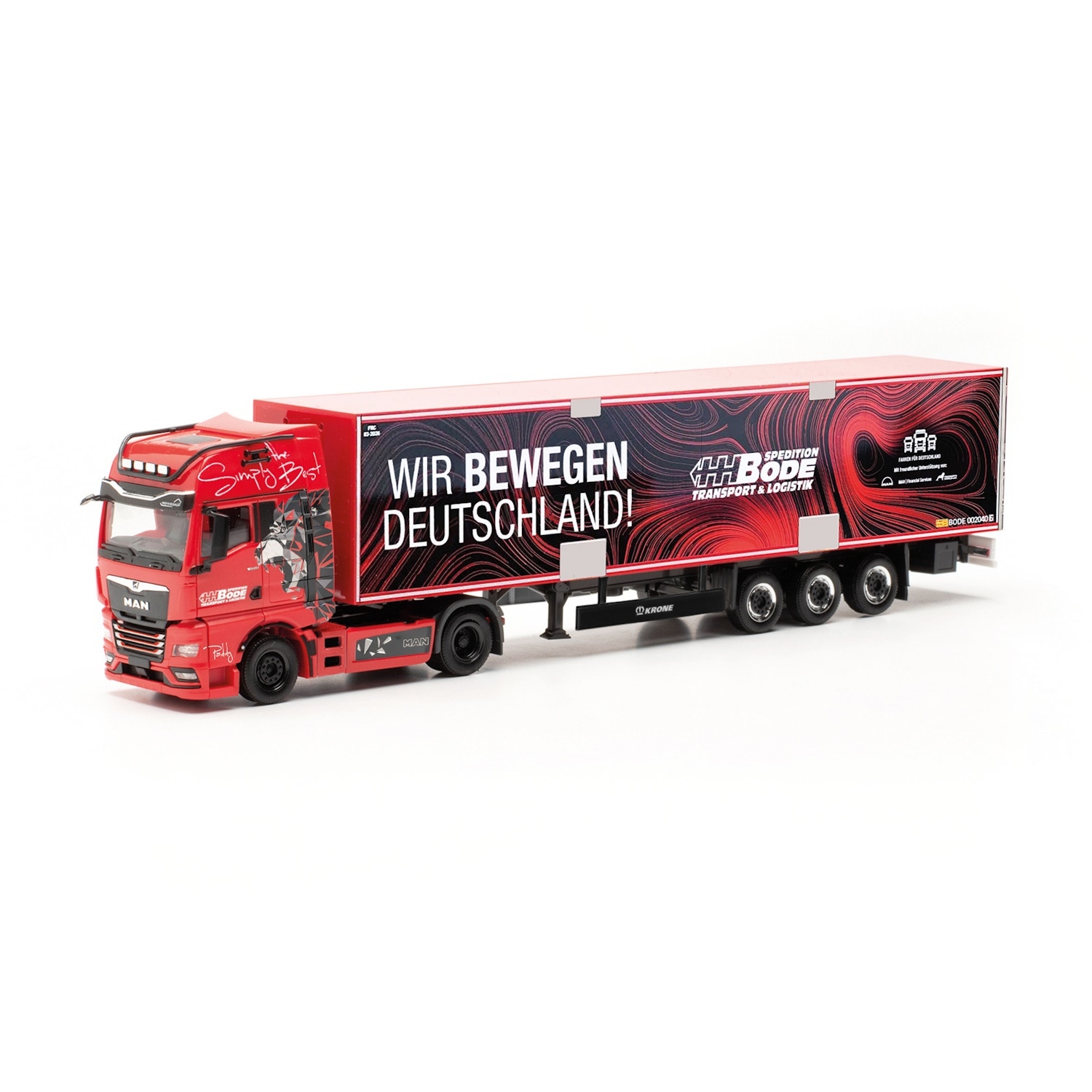 317139 - Herpa - MAN TGX GX Kühlkoffer-Sattelzug "HH Bode / Wir bewegen Deutschland"