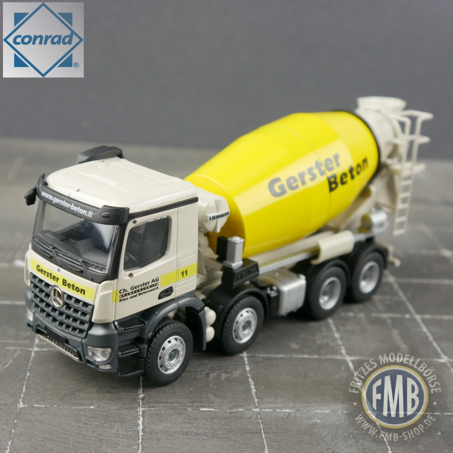 78234/08 - Conrad - Mercedes-Benz Arocs 4axle Liebherr HTM 905 concrete mixer - Gerster Beton -