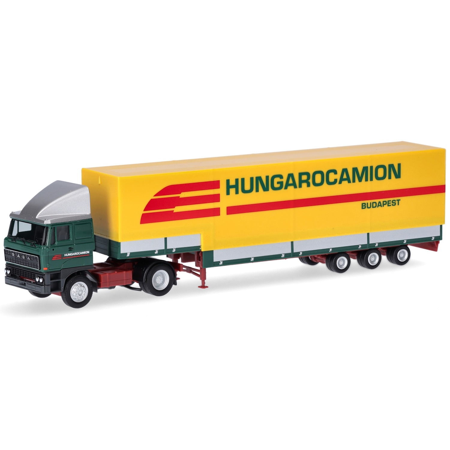 317375 - Herpa - Raba 4x2  Jumboplanen-Sattelzug "Hungarocamion" HU