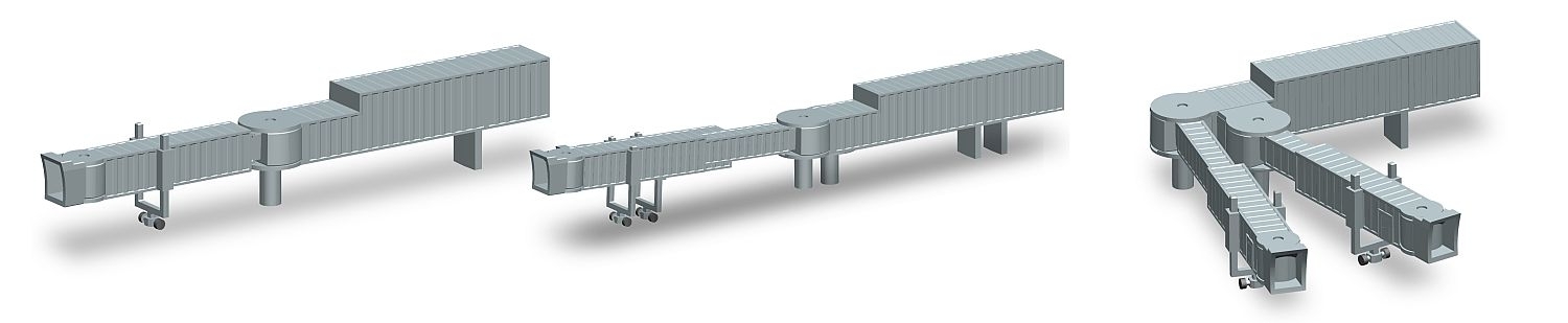 521031 - Herpa - Fluggastbrücken / Jet Bridges - 2 Stück  - 1:500