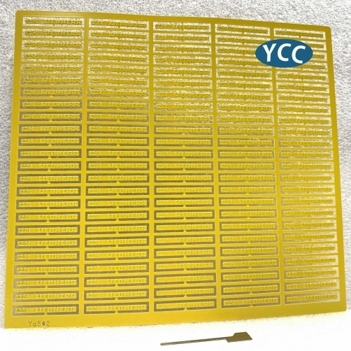 YC502-1021 - YCC Models - etch pieces of counterweights LR/LG 1750 Liebherr, yellow