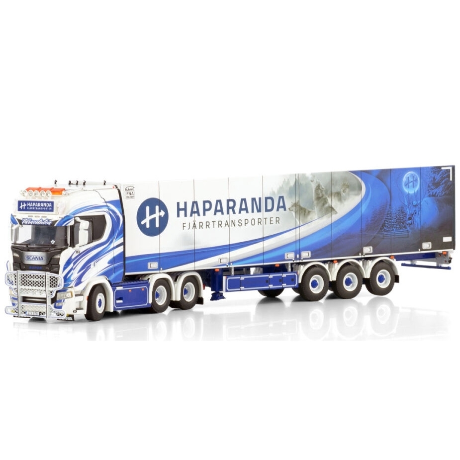 01-4223 - WSI - Scania S HL 6x2 mit 3achs Kühlauflieger - Haparanda Fjärrtransport - S -