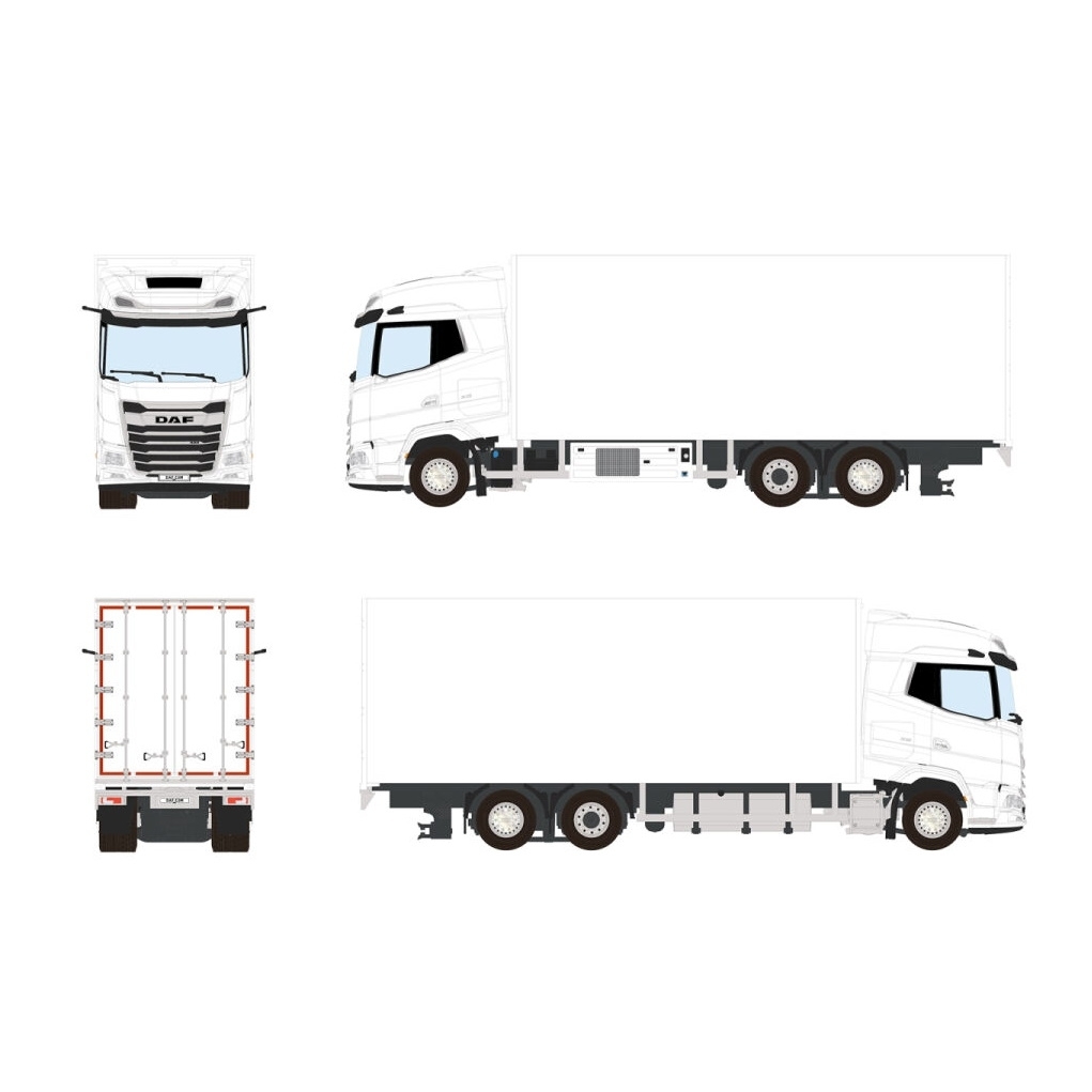 03-2053 - WSI - DAF XG 4x2 Kühl-LKW - White Line - NL -